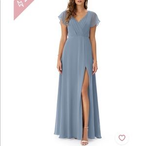 Dusty Blue Bridesmaid Dress Azazie Rylee